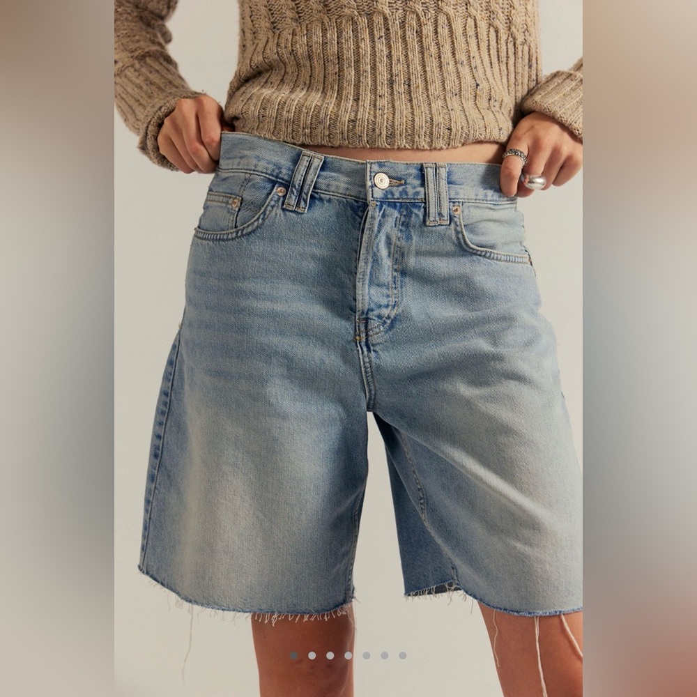 We The Free Montana Shorts - Cowgirl Blues Raw Hem